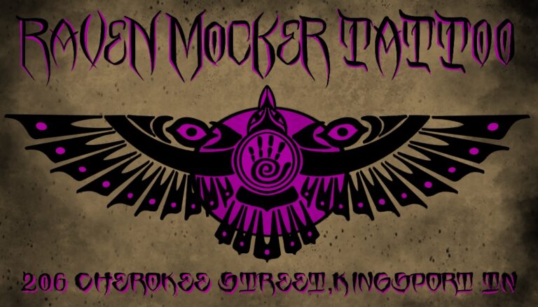 Raven Mocker Tattoo Business Card 768x439