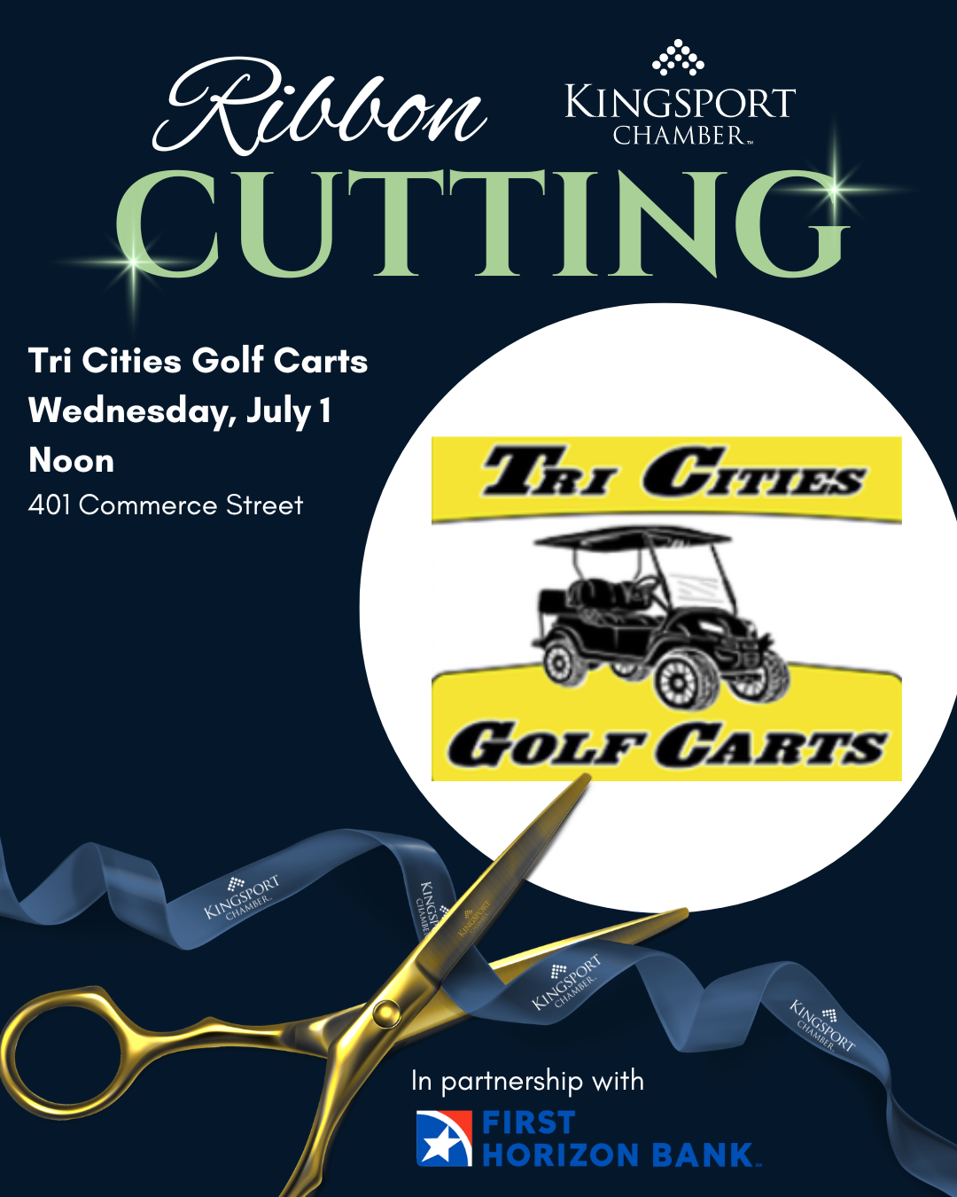Tri Cities Golf Carts Ribbon Cutting